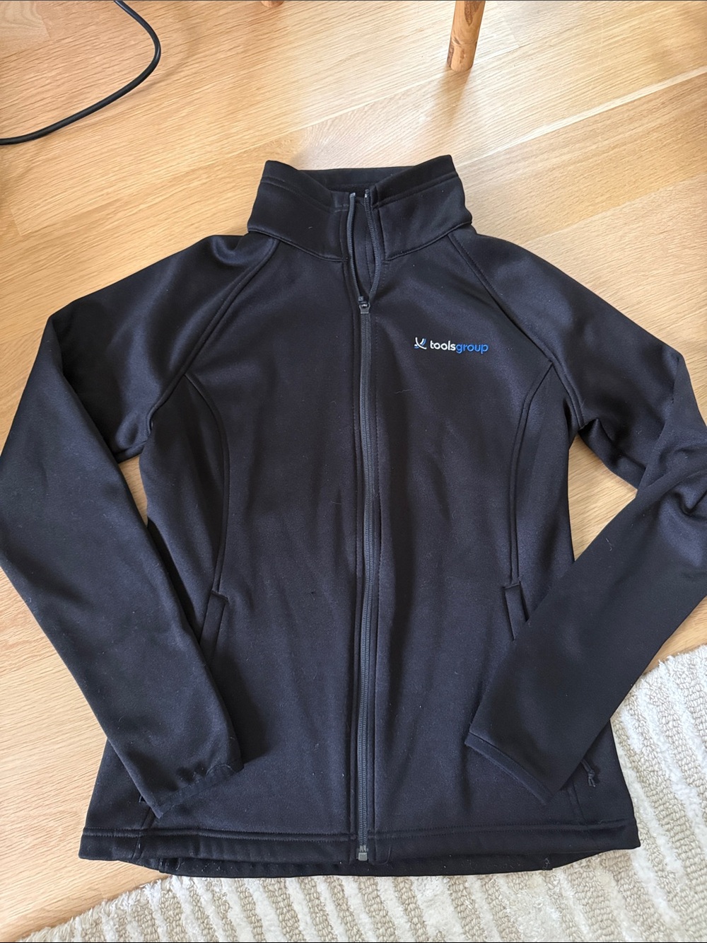 Women's Black branded fleece north face jacket